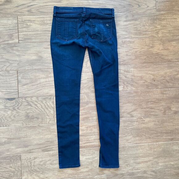 Rag & Bone Jeans Women's Size 26 Skinny Los Feliz Dark Wash Low Rise - Picture 2 of 12